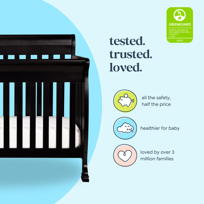 M5501E,DaVinci,Kalani 4-in-1 Convertible Crib in Ebony