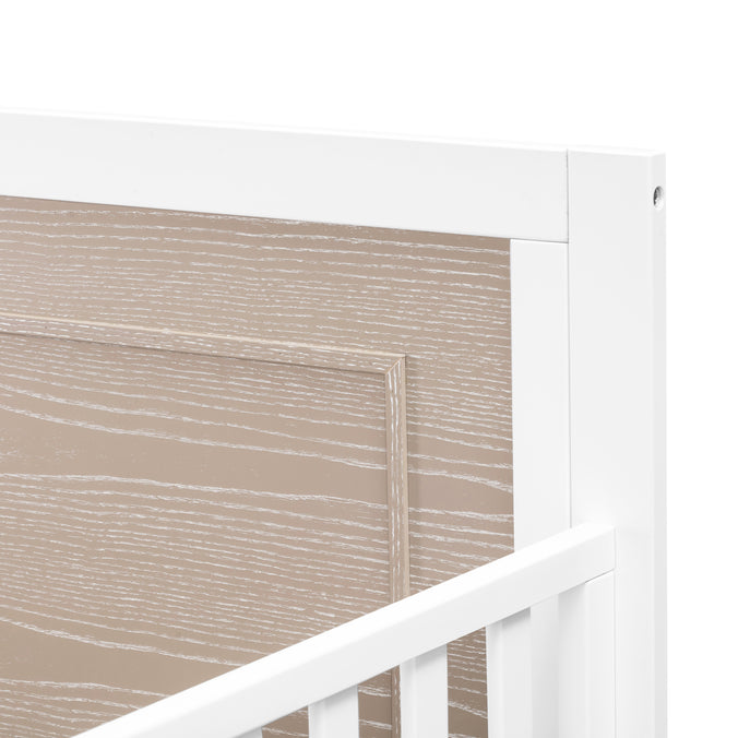 F23201WCWD,Carter's,Radley 4-in-1 Convertible Crib in White & Coastwood