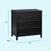 M12823E,DaVinci,Charlie 3-Drawer Dresser in Ebony