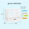 F11981W,Carter's,Colby 4-in-1 Convertible Mini Crib w/ Trundle in White