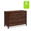 M12826Q,Charlie 6-Drawer Double Dresser in Espresso