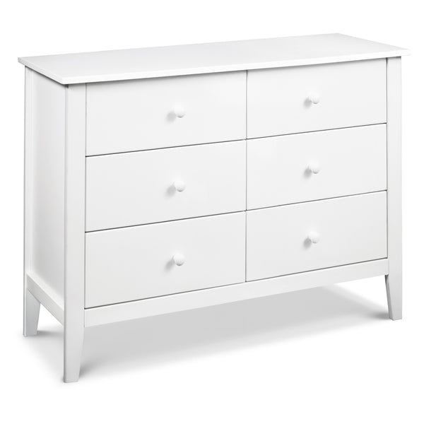 Morgan 6-Drawer Dresser White