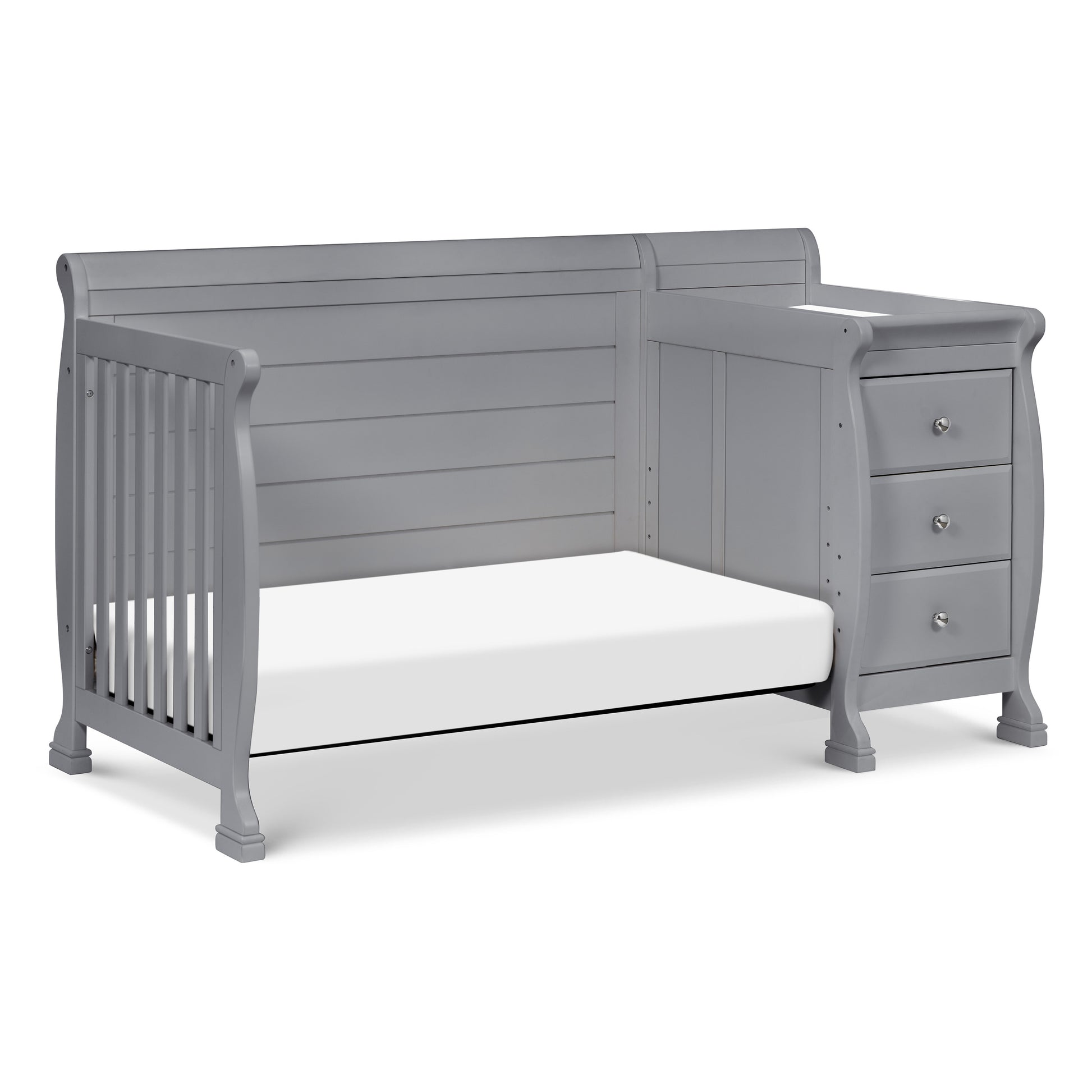 M5582G,DaVinci,Kalani 4-in-1 Convertible Crib & Changer in Grey