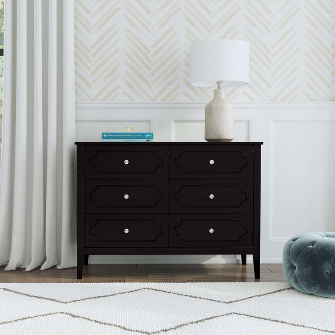 M11426E,DaVinci,Chloe Regency 6-Drawer Dresser in Ebony