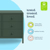 M25126FRGR,DaVinci,Birdie 6-Drawer Dresser in Forest Green