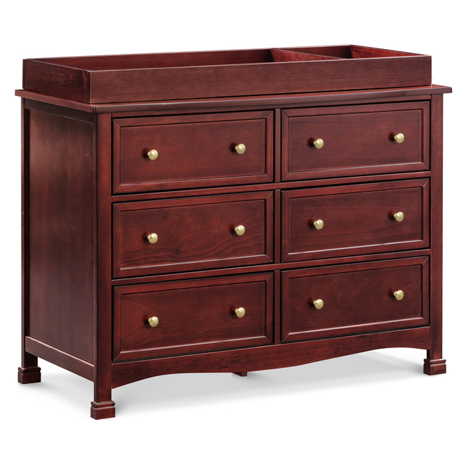 M5529C,DaVinci,Kalani 6-Drawer Double Wide Dresser in Rich Cherry