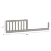 M3099G,The MDB Family,Toddler Bed Conversion Kit in Grey Finish