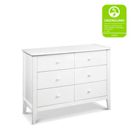 F11526W,Morgan 6-Drawer Double Dresser in White