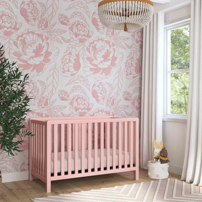 F11901LP,Carter's,Colby 4-in-1 Low-profile Convertible Crib in Petal Pink