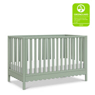 M27801LS,DaVinci,Sammy Scallop 4-in-1 Convertible Crib in Light Sage