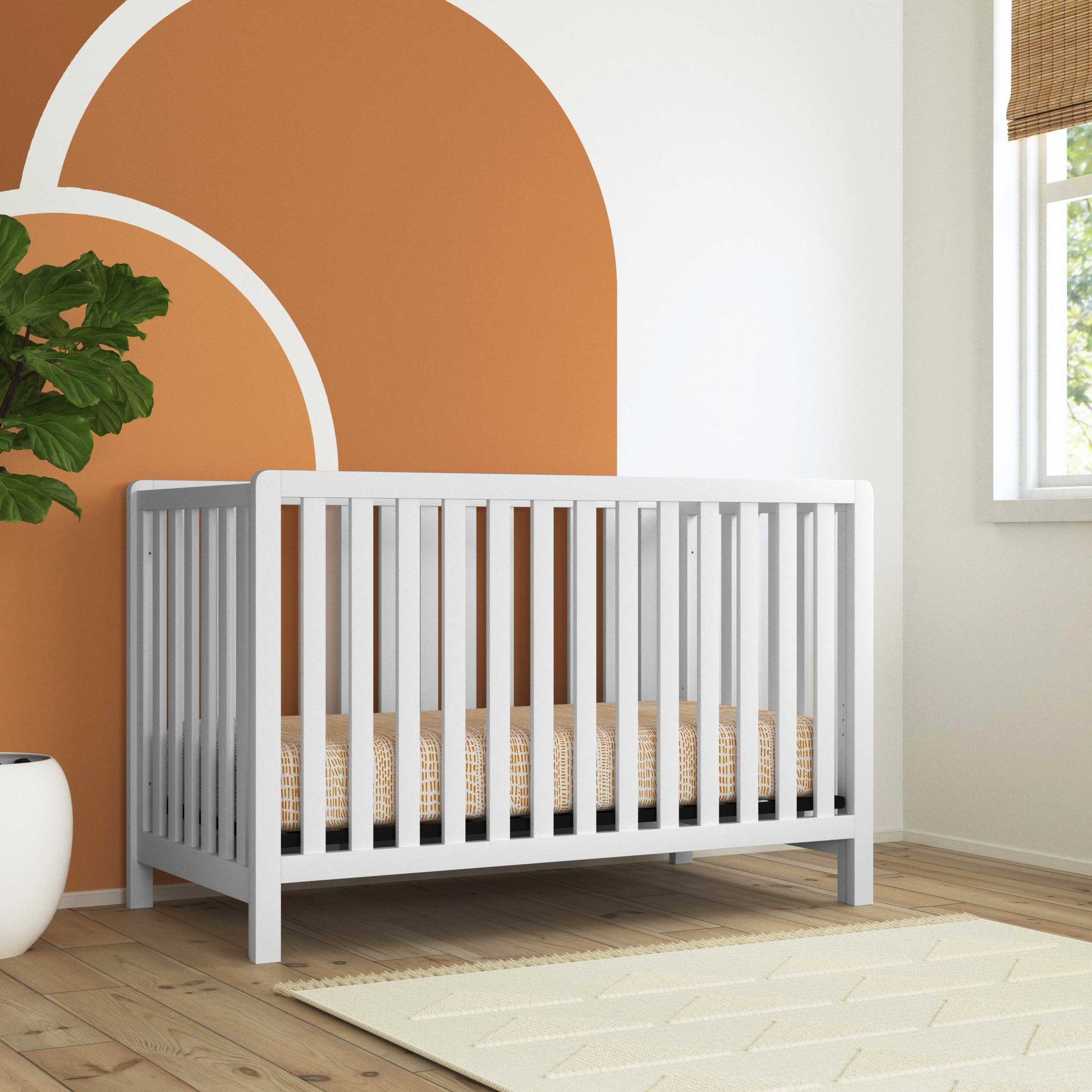 F11901W,Carter's,Colby 4-in-1 Low-profile Convertible Crib in White Finish