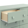 M27826LS,DaVinci,Sammy Scallop 6-Drawer Dresser in Light Sage