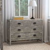 M13516CTG,DaVinci,Fairway 6-Drawer Double Dresser in Cottage Grey