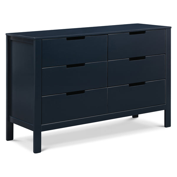 F11926GW,Colby 6-Drawer Double Dresser in Grey and White Navy