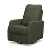 M33187COB,DaVinci,Lucas Pillowback Swivel Recliner in Cozy Olive Boucle