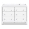 M27826W,Sammy Scallop 6-Drawer Dresser in White