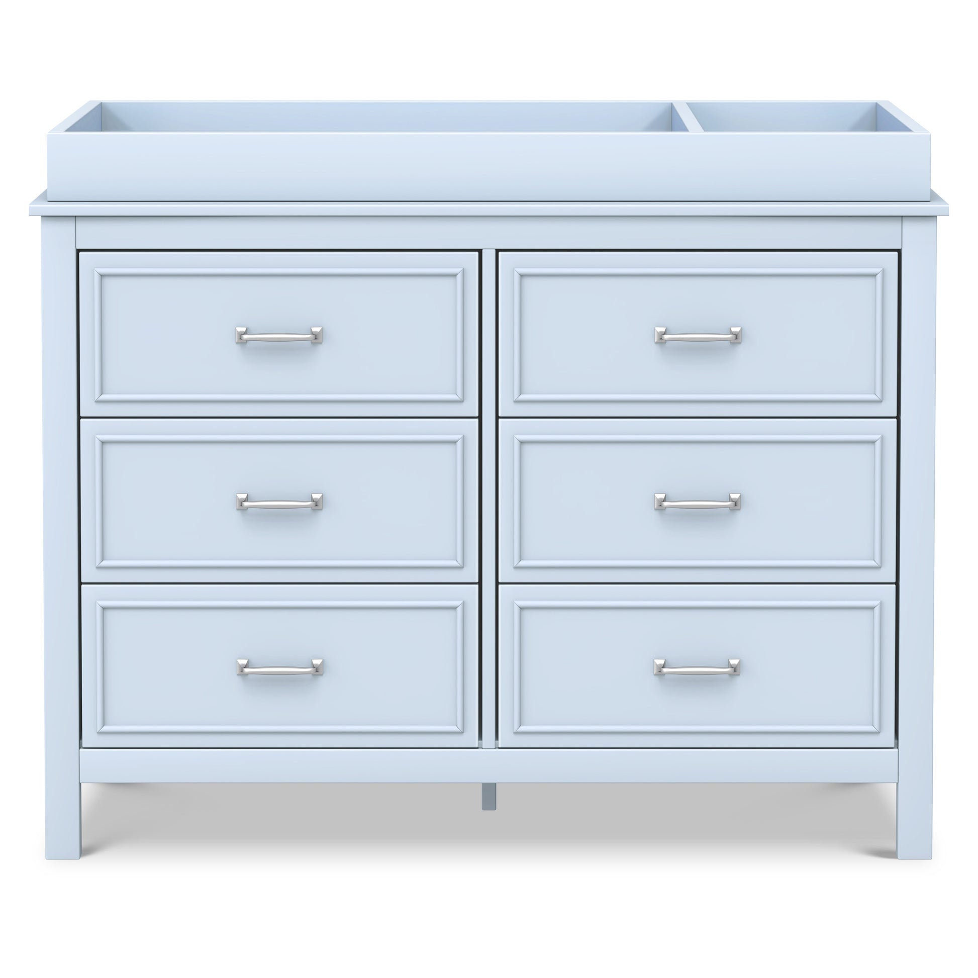 M12826PB,DaVinci,Charlie 6-Drawer Double Dresser in Powder Blue