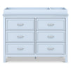 M12826PB,DaVinci,Charlie 6-Drawer Double Dresser in Powder Blue