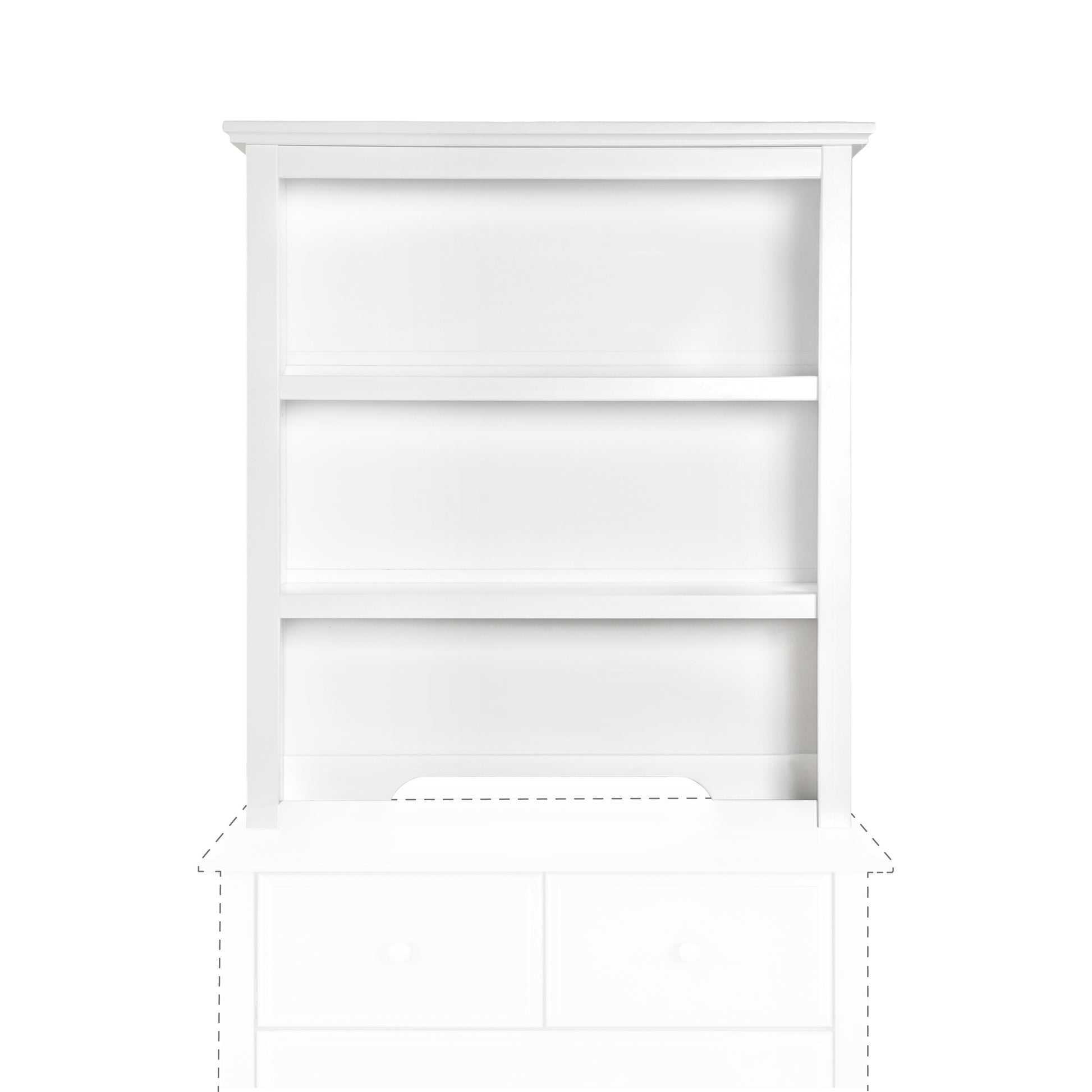 M4309W,DaVinci,Autumn Bookcase / Hutch in White Finish