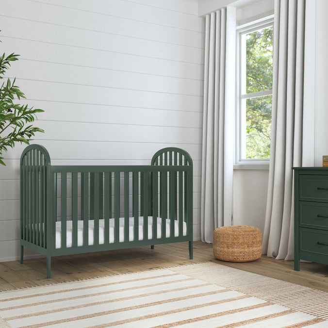 M23901FRGR,DaVinci,Beau 3-in-1 Convertible Crib in Forest Green