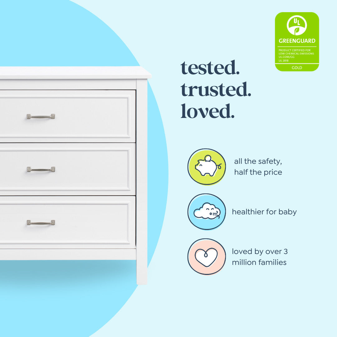 Charlie 3-Drawer Dresser DaVinci Baby Charlie 3-Drawer Dresser DaVinci Baby