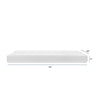 M53114W,DaVinci,Comfort Crib Mattress with Removable Waterproof Knit Cover in White
