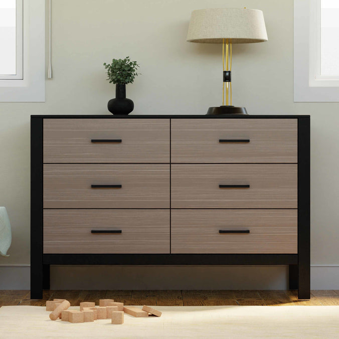 F23226ECWD,Carter's,Radley 6-Drawer Dresser in Ebony & Coastwood