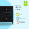 M11426E,DaVinci,Chloe Regency 6-Drawer Dresser in Ebony