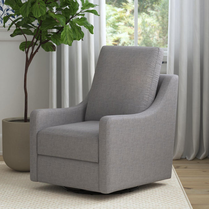 M23887MIG,DaVinci,Field Swivel Glider in Misty Grey