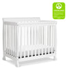 M5598W,DaVinci,Kalani 4-in-1 Convertible Mini Crib in White Finish