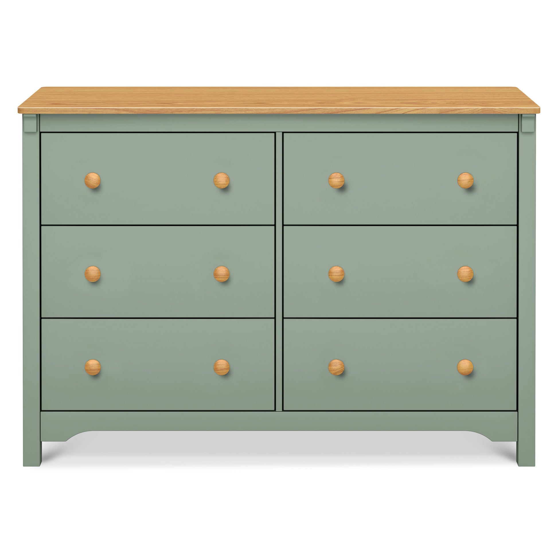 M27226LSHY,DaVinci,Shea 6-Drawer Dresser in Light Sage and Honey