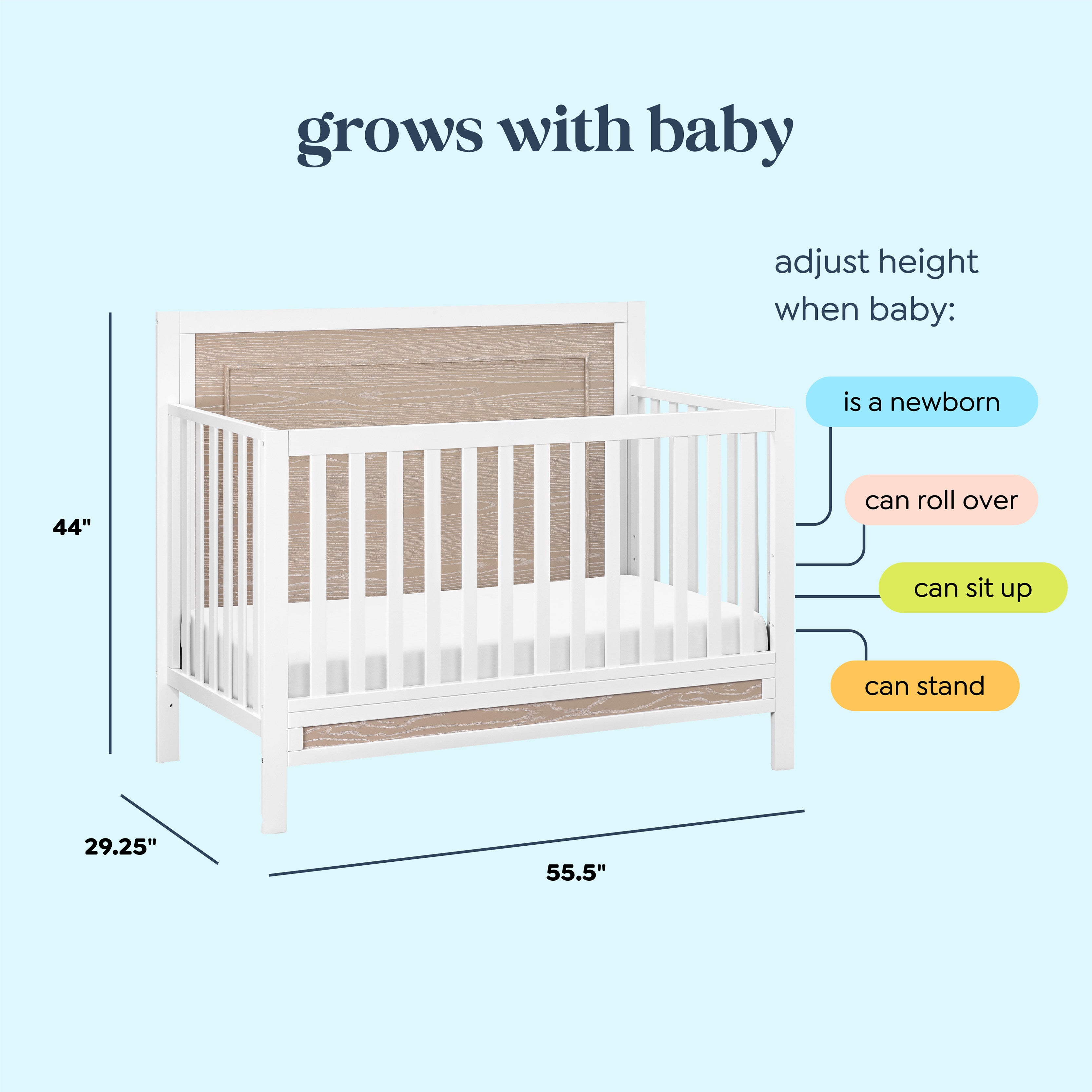 Carter s Radley 4 in 1 Convertible Crib DaVinci Baby