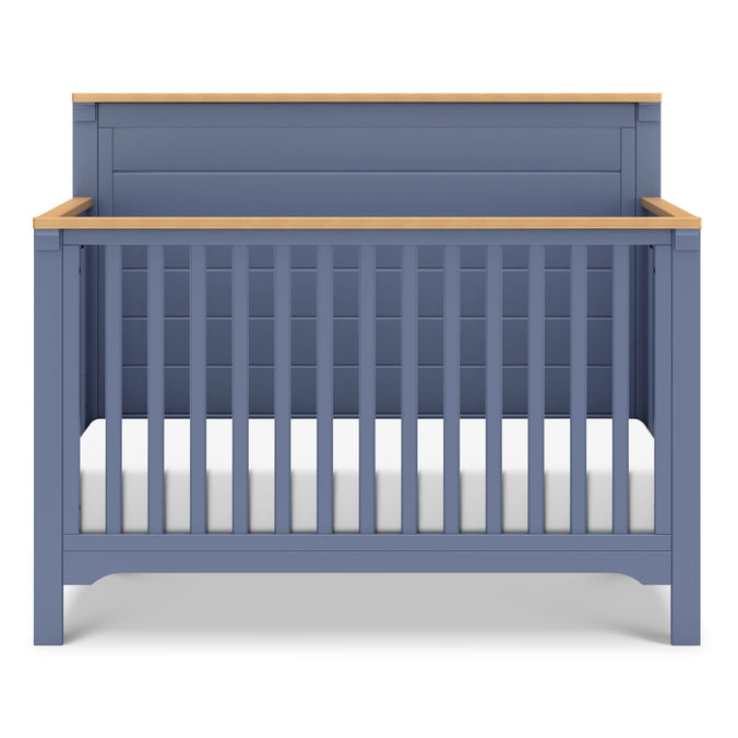 M27201CVBHY,DaVinci,Shea 4-in-1 Convertible Crib in Cove Blue and Honey