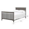 M5789SL,The MDB Family,Hidden Hardware Twin/Full Size Bed Conversion Kit In Slate/Manor Grey Finish