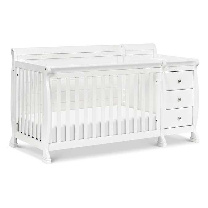 M5582W,DaVinci,Kalani 4-in-1 Convertible Crib & Changer in White