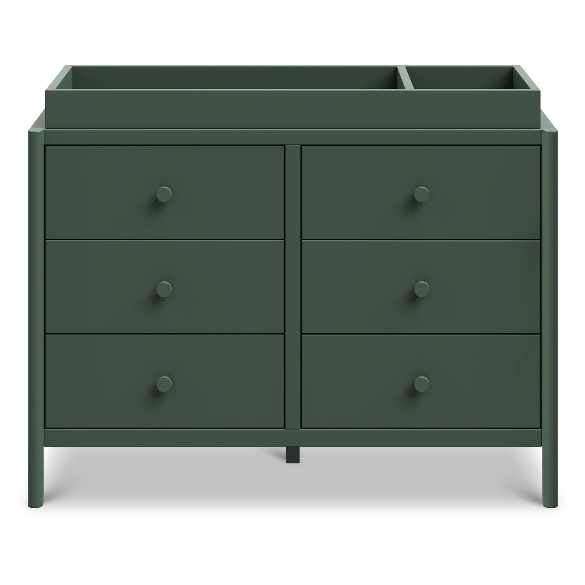 M25126FRGR,DaVinci,Birdie 6-Drawer Dresser in Forest Green