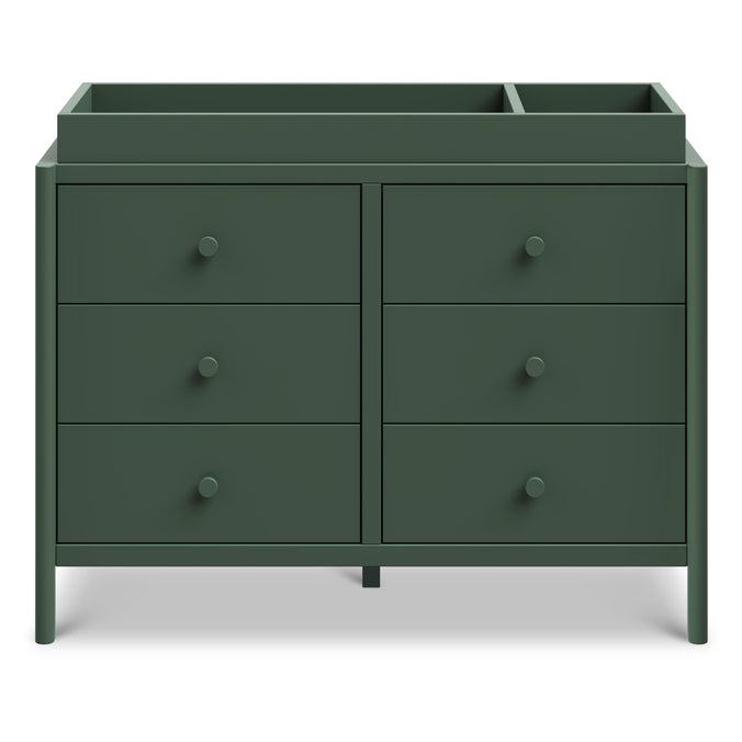 M25126FRGR,DaVinci,Birdie 6-Drawer Dresser in Forest Green