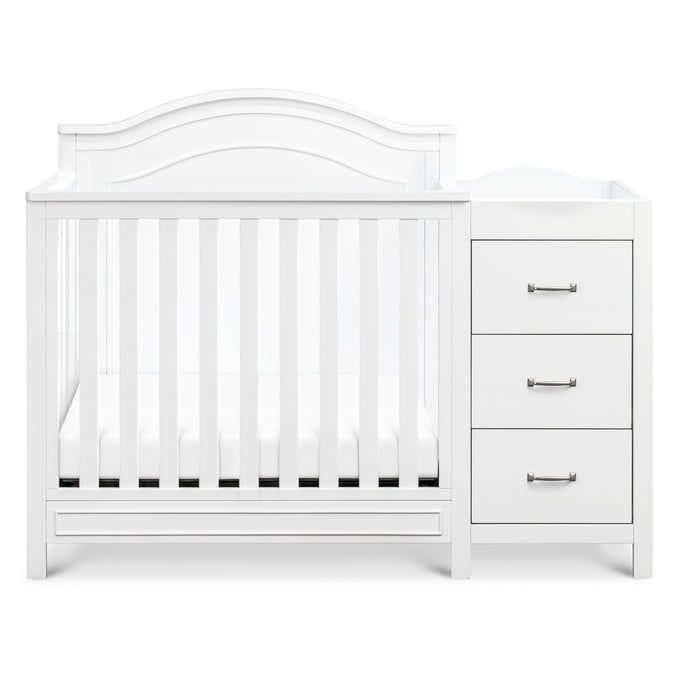 M12881W,DaVinci,Charlie 4-in-1 Convertible Mini Crib & Changer in White