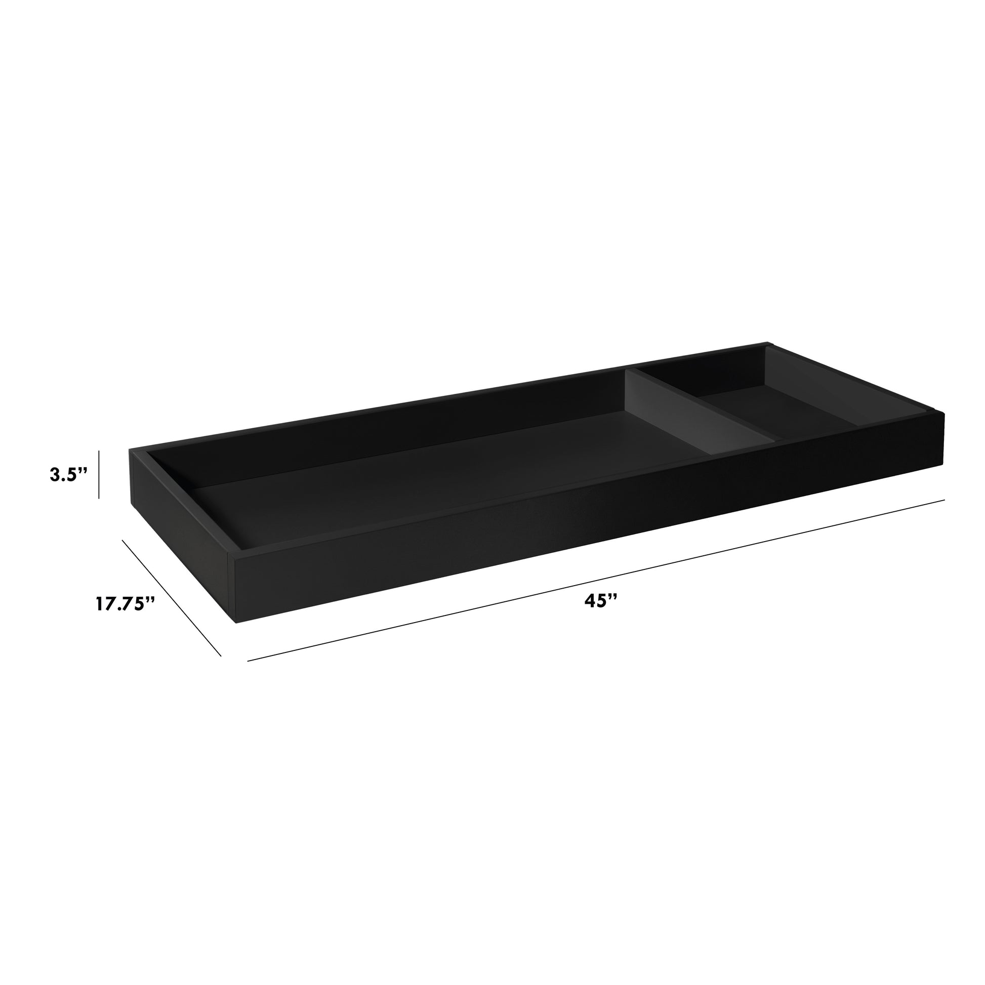 M0619E,The MDB Family,Universal Wide Removable Changing Tray in Ebony / Black