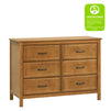 M12826CT,Charlie 6-Drawer Double Dresser in Chestnut