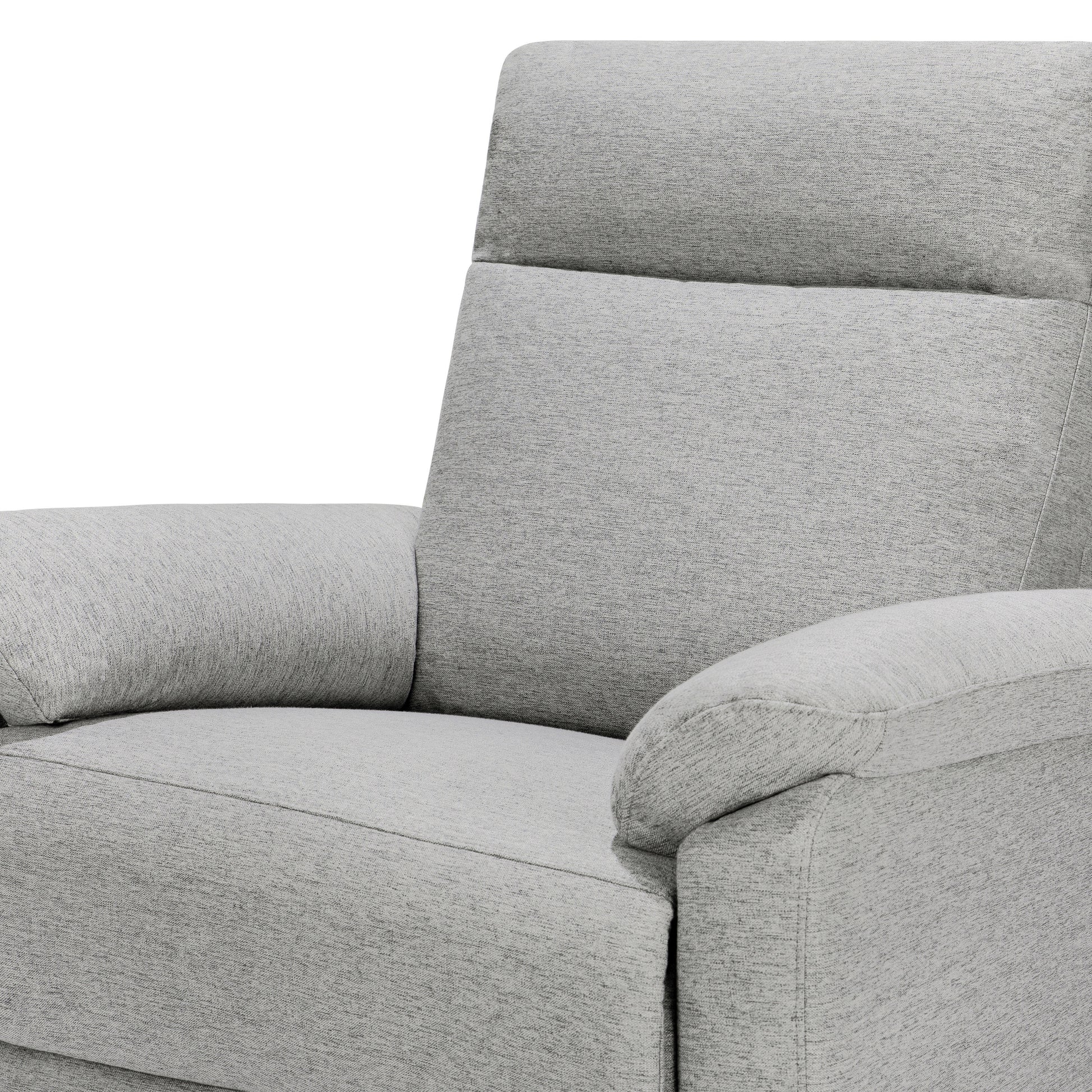 M24387FTG,DaVinci,Suzy Swivel Recliner in Frost Grey