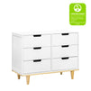 W4926WN,Marley 6-Drawer Double Dresser in White/Natural