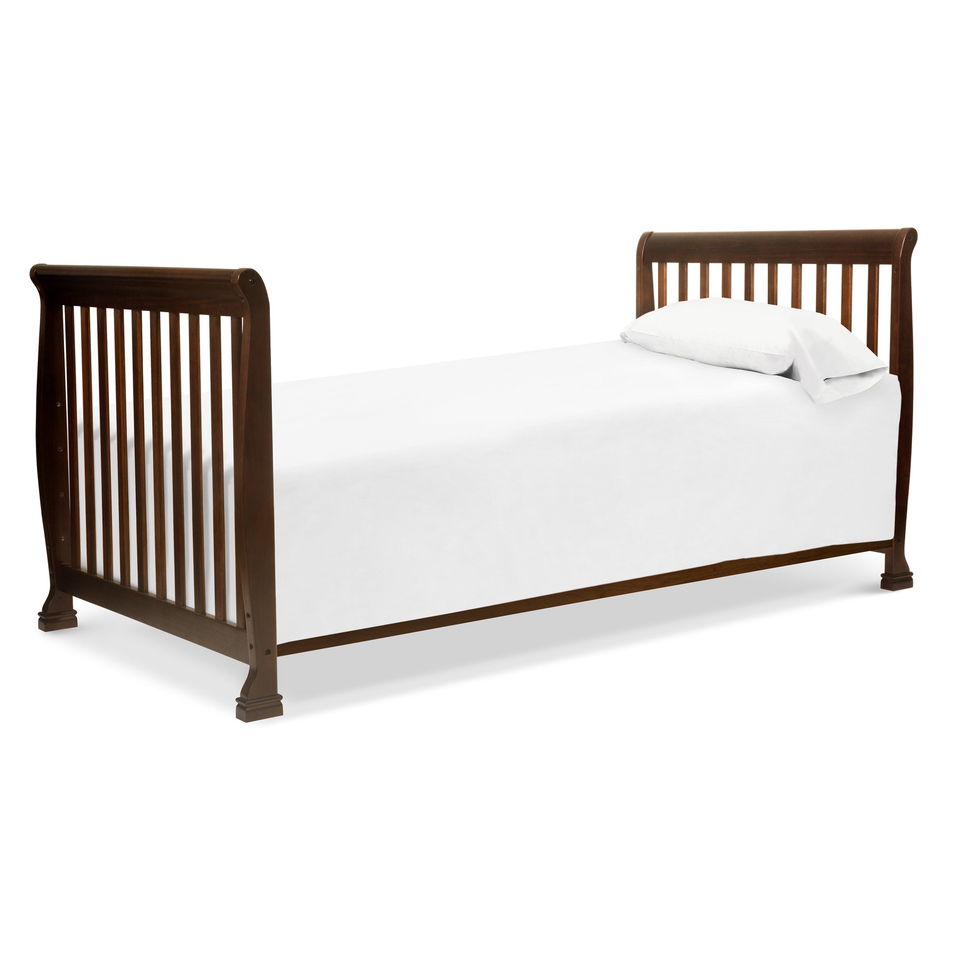 M5598Q,DaVinci,Kalani 4-in-1 Convertible Mini Crib in Espresso Finish