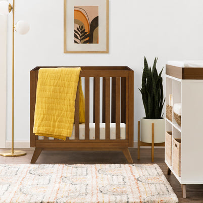 Otto 3-in-1 Convertible Mini Crib with 4