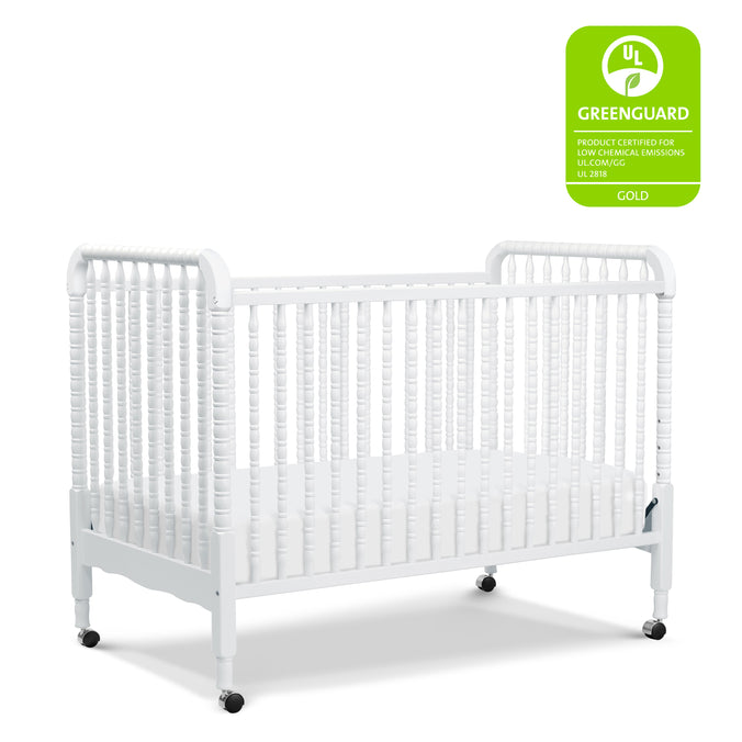 M7391W,DaVinci,Jenny Lind Stationary Crib In White Finish