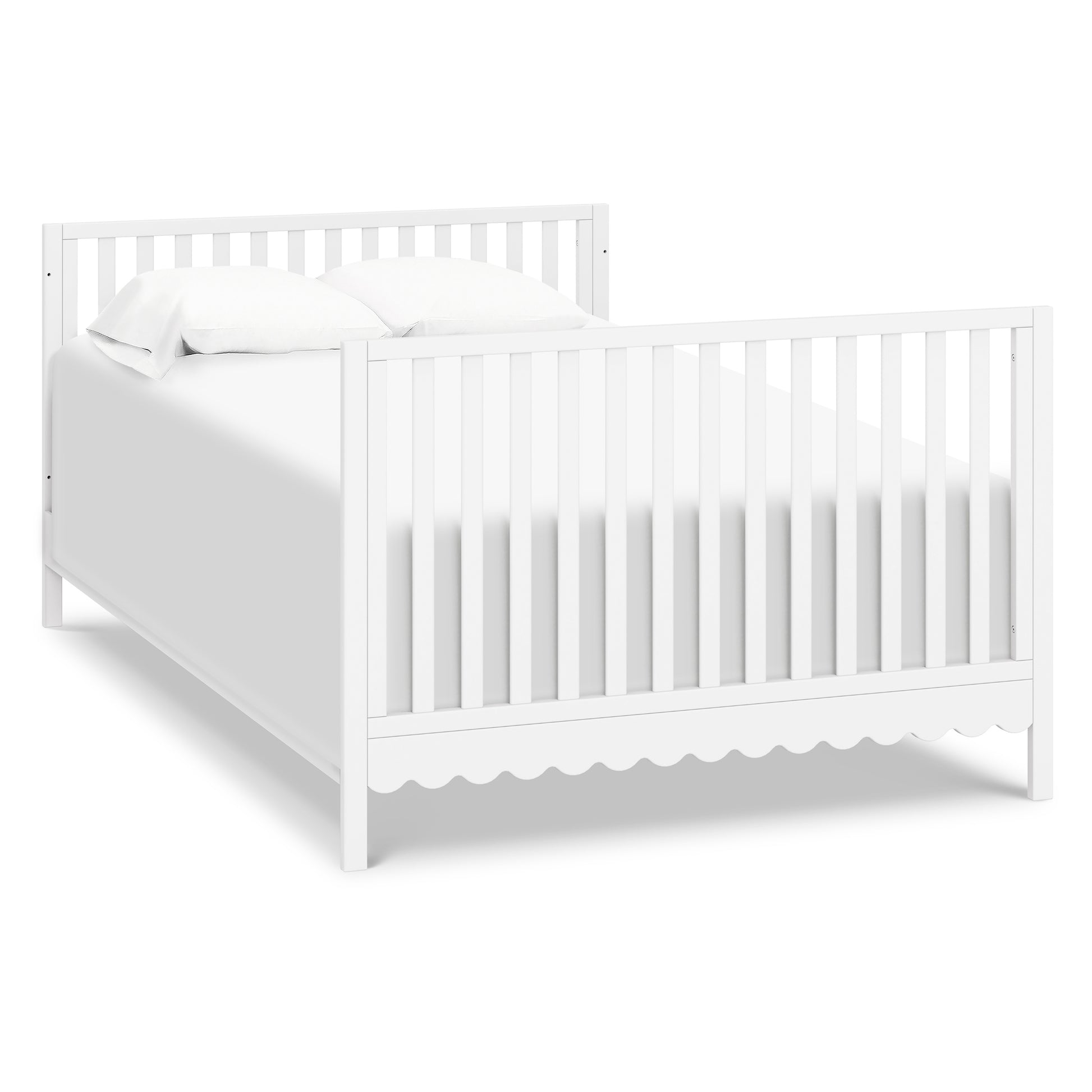 M27801W,Sammy Scallop 4-in-1 Convertible Crib in White