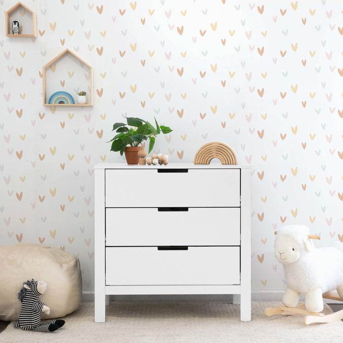 F11923W,Carter's,Colby 3-drawer Dresser in White Finish