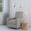 M19387PGEW,DaVinci,Penny Swivel Recliner in Performance Grey Eco-Weave