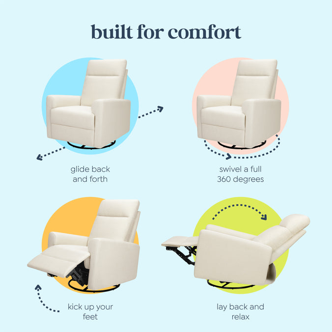 M29987VN,DaVinci,Erin Recliner and Swivel Glider in Vanilla