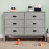 M13516CTG,DaVinci,Fairway 6-Drawer Double Dresser in Cottage Grey